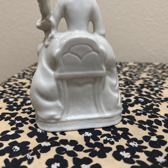 Vintage Japanese Porcelain Victorian Lady Figurine Playing Cello, 'Melody in Motion' Style, 1980s For Sale - Image 4 of 11