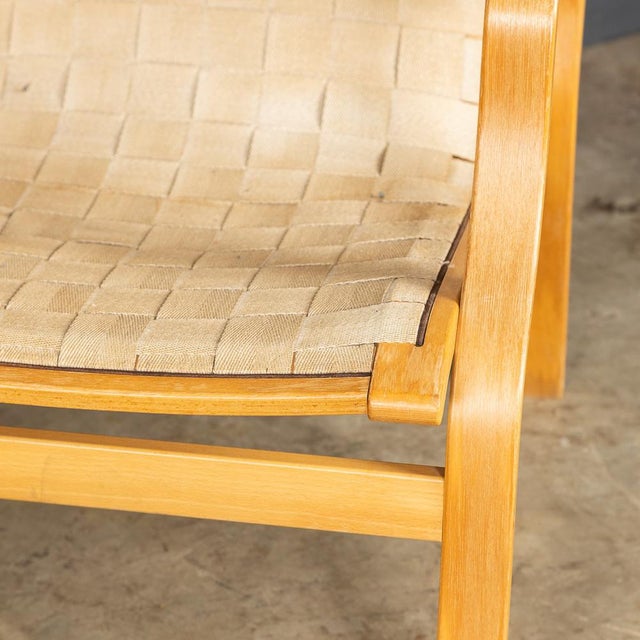 Mid-20thc Danish Beech Framed Chairs & Ottoman by Bruno Mathsson, 1978, Set of 3 For Sale - Image 10 of 18