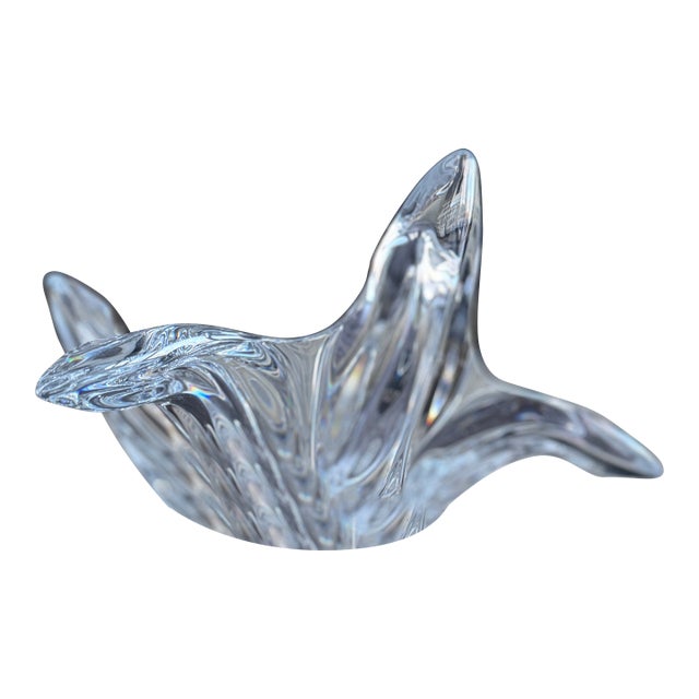 Mid 20th Century Art Vannes France Crystal Sculpture For Sale