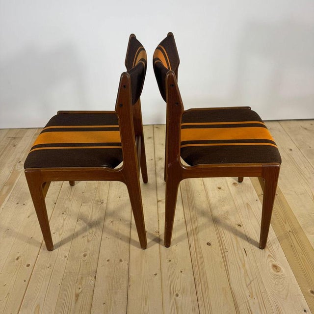Black Vintage Teak Chairs by Erik Buch, 1960s, Set of 6 For Sale - Image 8 of 11