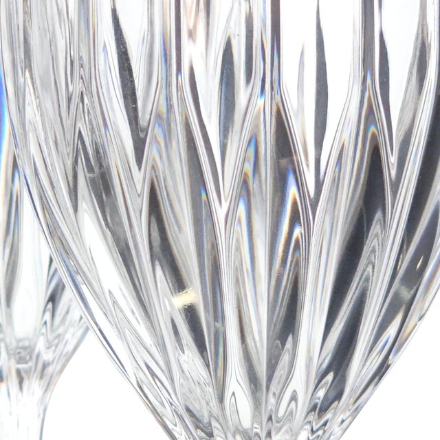 Late 20th Century Mikasa Park Lane Crystal Iced Tea Water Goblets, Set of 4 For Sale - Image 9 of 10