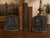 A charming pair of vintage cast iron bookends featuring a high-relief interpretation of Jean-François Millet’s iconic...