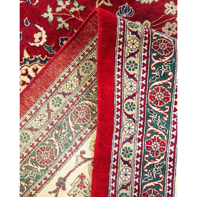 Mogul, One-of-a-Kind Hand-Knotted Area Rug in Red , 12' 5" x 17' 0" For Sale In New York - Image 6 of 8