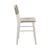 Contemporary Matthew Izzo Home Astrid Matte White Counter Stool With Woven Back and Rush Seat For Sale - Image 3 of 5