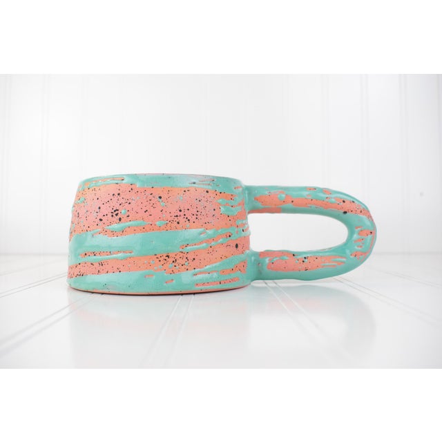 Postmodern Memphis Style "Ceramicism" Studio Pottery Mug by Dustin Barzell For Sale - Image 4 of 11