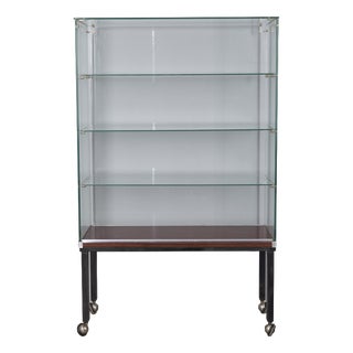 Vintage Display Shelf with Wheels from Goppion Milano, 1970s For Sale
