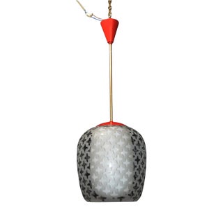 Mid-Century Cora Pendant Lamp in Brass and Glass by Wilhelm Wagenfeld for Peill & Putzler, 1960s For Sale