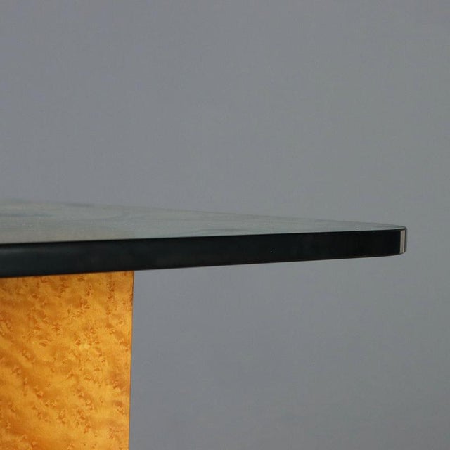 Vintage Burl and Crystal Table, Italy, 1970s For Sale - Image 4 of 8