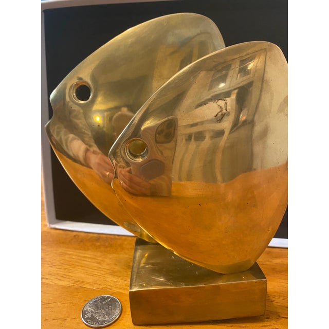 Mid-Century Modern Mid Century Brass Fish Design Inspired by Hattakitkosol Somchai For Sale - Image 3 of 9