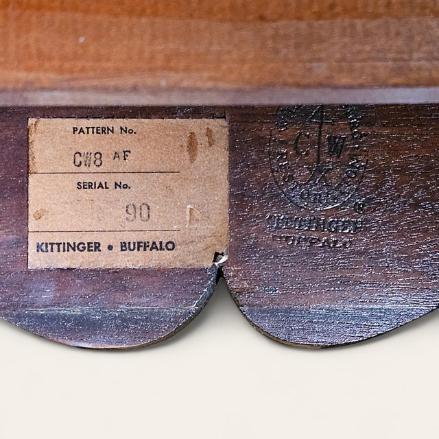 Brown Kittinger 20th C Georgian Style Mahogany Butler’s Side Table With Tray Top For Sale - Image 8 of 8