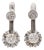 14KW Vintage Diamond(0.80) Buttercup Drop Earrings, 2 pieces For Sale