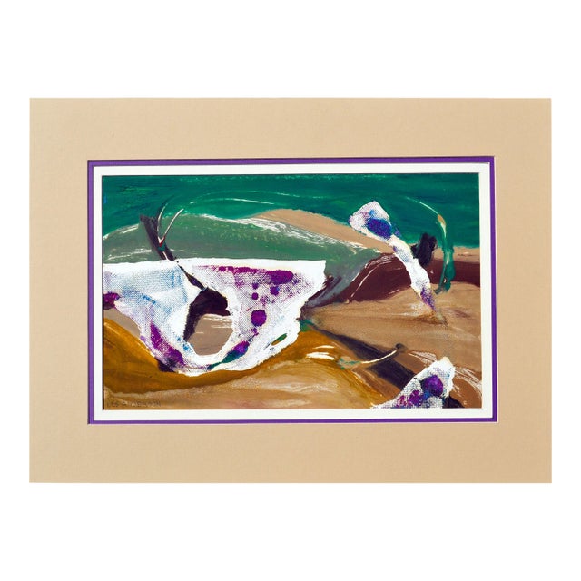 599 Big Sur Coastal Abstract Landscape by Les Anderson For Sale