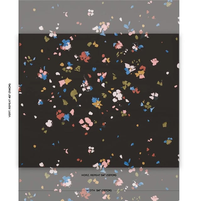 Based on artwork created by using thick paint and a palette knife in the brand's L.A. studio, Backdrop's Fairfarren in...