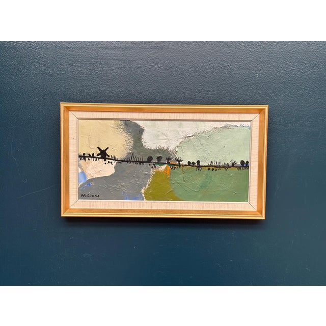 Hans Osswald, Kvarnvägen, 1950s, Oil Painting on Canvas, Framed For Sale - Image 17 of 18