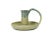 Late 20th Century Late 20th Century Handmade Round Pottery Candlestick Candle Holder With Handle For Sale - Image 5 of 8