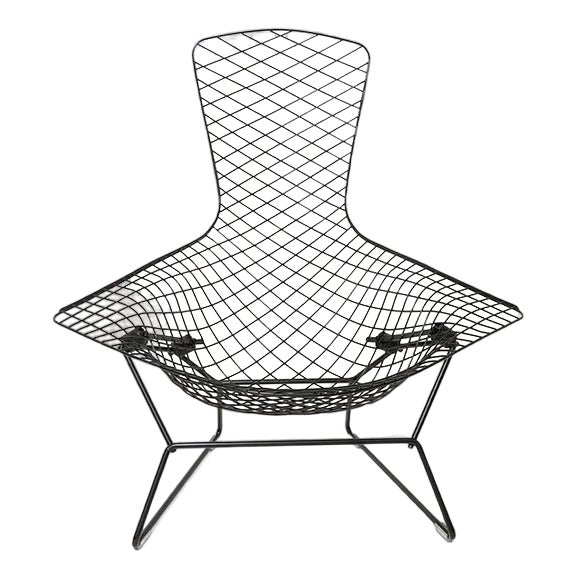 Black Bird Chair in the style of Harry Bertoia for Knoll International For Sale