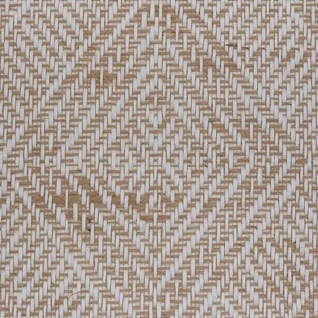 Schumacher Schumacher Tortola Linen Paperweave Wallpaper in Natural For Sale - Image 4 of 4
