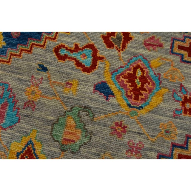 2020s Anatolia Rug 9’1” X 12’2” Gray Wool Tribal Hand-Knotted Oriental Carpet For Sale - Image 5 of 14