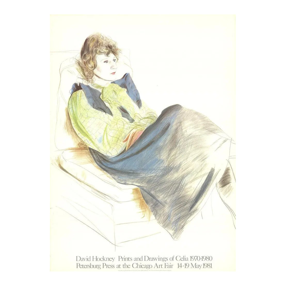 1980 David Hockney Celia,Paris ビンテージポスター DAVID HOCKNEY Celia, Paris, 1980 – Art Wise Premium Posters
