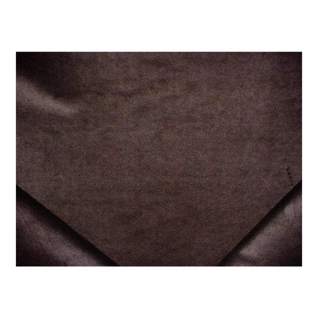 Traditional Sahco Avalon Velvet Cafe Espresso Brown Velvet Drapery Upholstery Fabric 2 1 2y Chairish