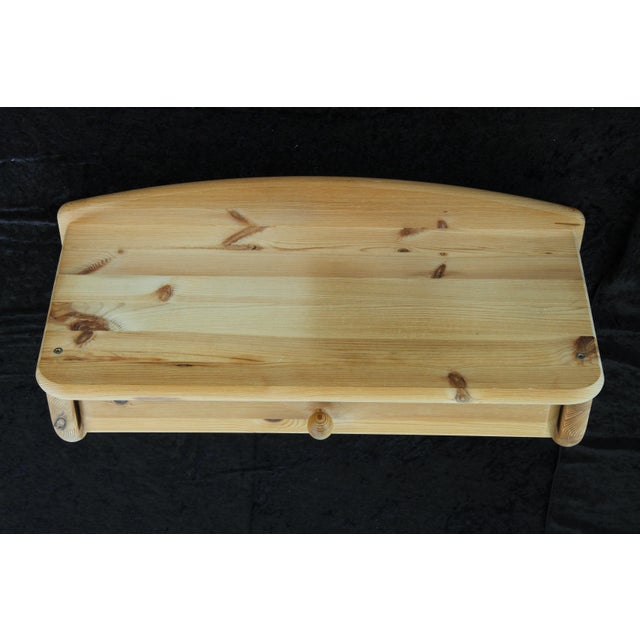 Danish Wall Hanging Bedside Tables in Pine, 1970s, Set of 2 For Sale - Image 4 of 14