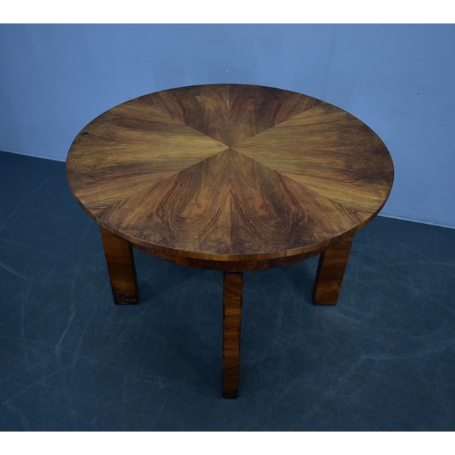 Art Deco Round Table in Wood and Veneer, 1930s For Sale - Image 17 of 18