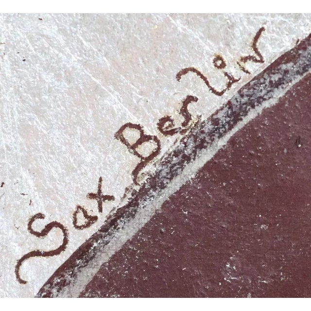 Metal Sax Berlin 21st Century Mona Lisa. Contemporary Mixed Media Painting 2019 For Sale - Image 7 of 8