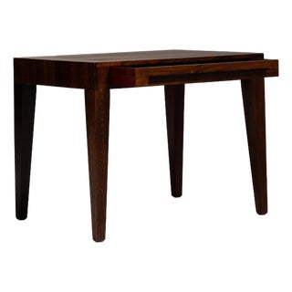 1960-1969 Denmark Rich Walnut Brown Walnut Side Table For Sale