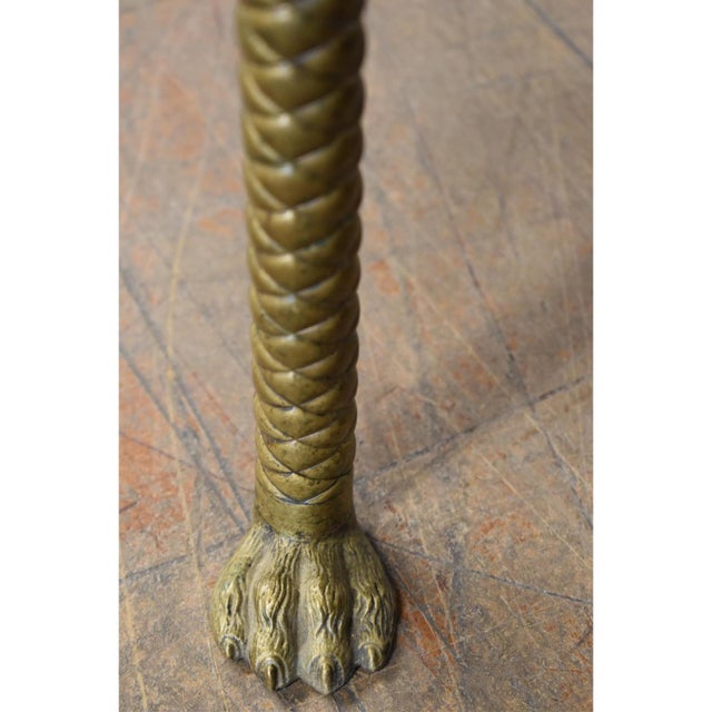 Art Nouveau Late 19th Century Asthetic Movement Mahogany / Bronze Parlor Table For Sale - Image 3 of 5