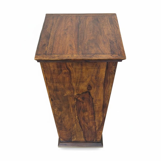 Far Pavilions Vintage Teak Wood 51" Tall Narrow Chest of Drawers For Sale - Image 4 of 7