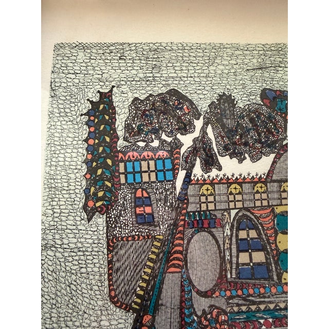 Beige 1980s “Duet" by Ovadia Alkara Framed, Signed, Numbered 1/35 Printers Proof 27” X 21” For Sale - Image 8 of 12