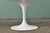 Set of 4 Eero Saarinen for Knoll Tulip Chairs in White & Black Leather For Sale - Image 16 of 18
