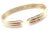 Van Cleef & Arpels 1980s Van Cleef & Arpels Yellow & White Gold Cuff Bangle Bracelet For Sale - Image 4 of 12
