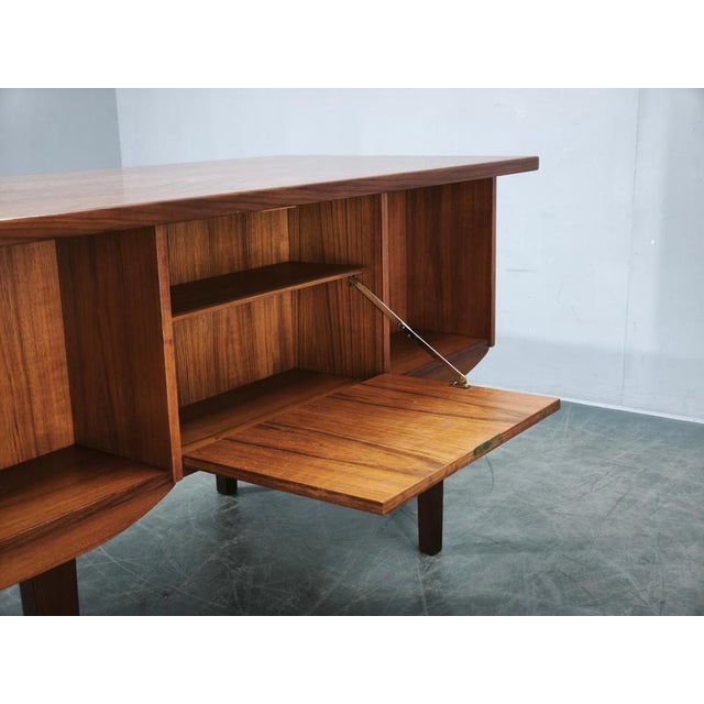 Danish Modern Teak Executive Desk by J. Svenstrup for A.P. Møbler, 1960s For Sale - Image 6 of 18