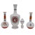 Grand Tour 19th Century French Opaline Glass Grand Tour Decanter & Portrait Vases – Set of 3 For Sale - Image 3 of 8