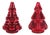Mercury Glass Christmas Tree (Set of 2) For Sale