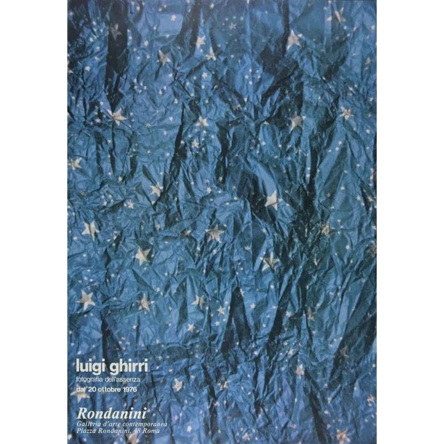 Photography of the Absence is a vintage poster of the exhibition of the Italian photographer Luigi Ghirri (1943-1992) held...