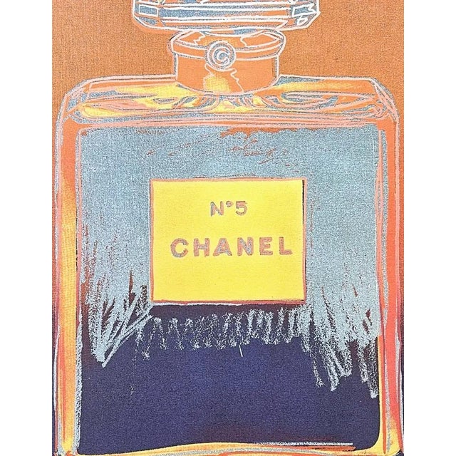 Andy Warhol "Chanel brown-blue", size 60 x 60 cm, plate signed bottom right, numbered with pencil on heavy paper, stamped...