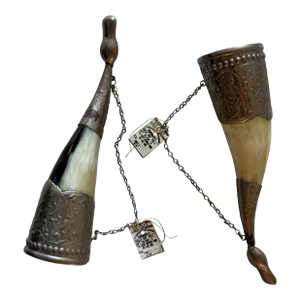 Vintage Ussr Drinking Horn