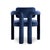 Double Arch Dining Chairs in Navy Blue Cotton Velvet from Insidherland, Set of 12 For Sale - Image 6 of 14