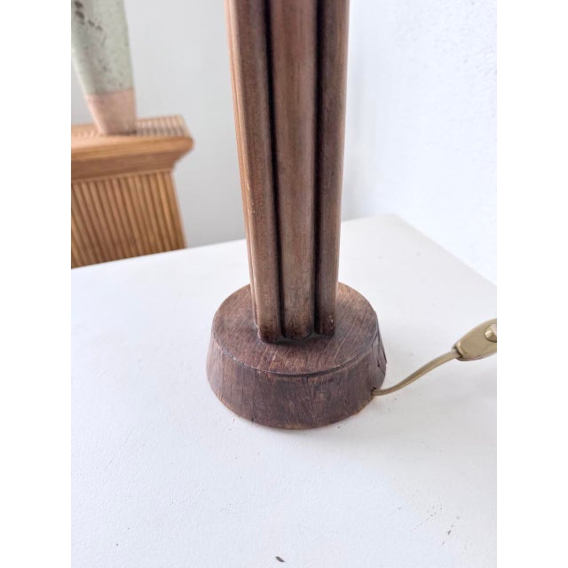 Vintage Art Deco Oak Desk Lamp, 1940s For Sale - Image 12 of 18