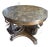 Gilded Empire Revival Marble-Top Center Table With Bronze & Burl Wood Base by Maitland Smith For Sale