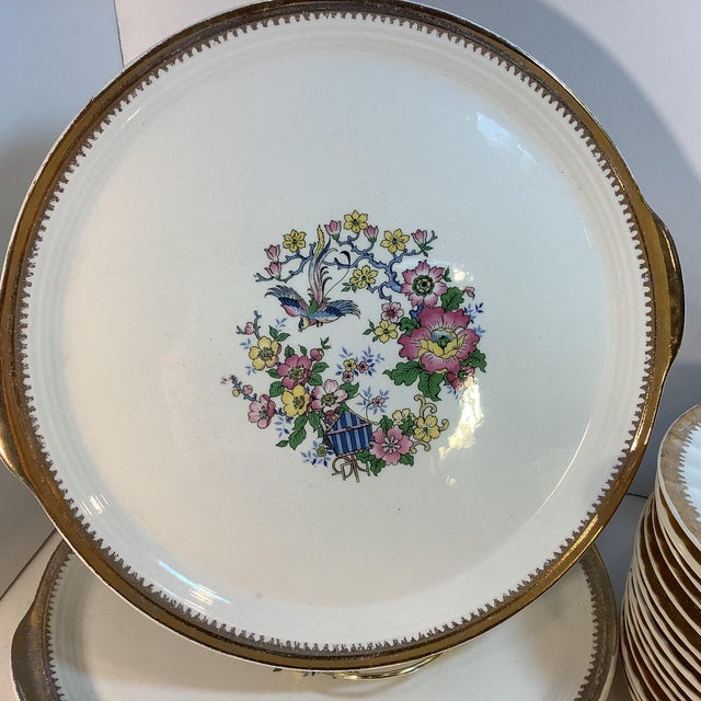 Ceramic 1969s Cronin China Company Porcelain Appetizer/Dessert Set - 19 Pieces For Sale - Image 7 of 12