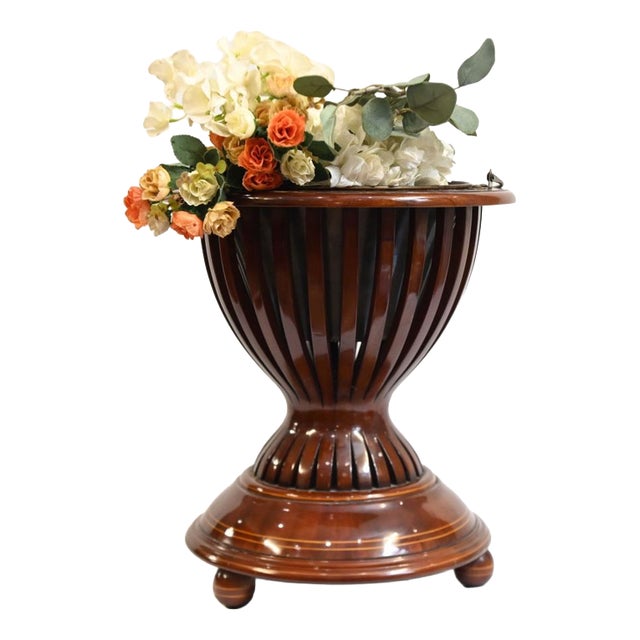 Dutch Walnut and Ebony Bucket Planter, 1880 For Sale