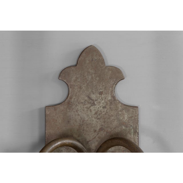 Vintage Wall Mounted Light in Steel, 1920s For Sale - Image 9 of 10