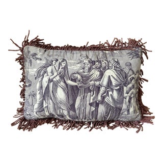Antique Toile Pillow For Sale