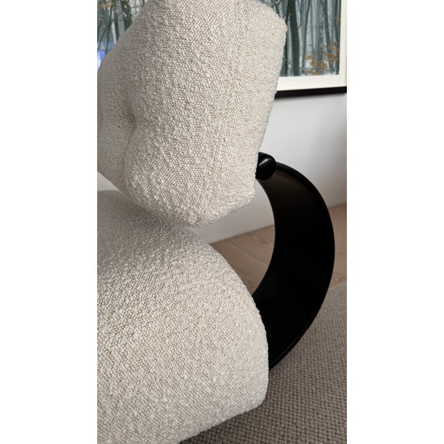 Set of Vintage Alta Lounge Chair and Ottoman in Wood and Wool, 1975 For Sale - Image 15 of 18