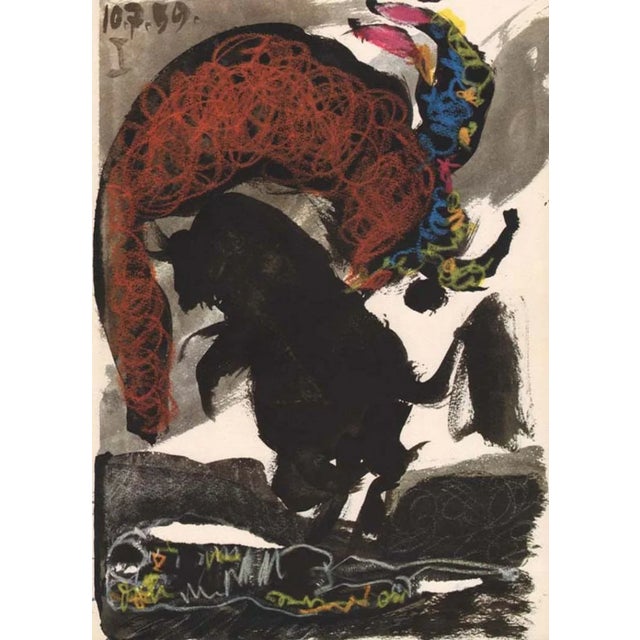 Abstract Pablo Picasso Toros Y Toreros 1 Dated 10/7/59 For Sale - Image 3 of 3