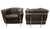 Pair of LC2 armchairs "Fauteuil Grand Confort, petit modèle" Le Corbusier - Pierre Jeanneret - Charlotte Perriand – Design...