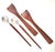 Mid Century Modern Teak Salad Servers – Wood & Stainless Steel Serving Utensils, Danish Modern Kitchen Decor For Sale In Louisville - Image 6 of 9
